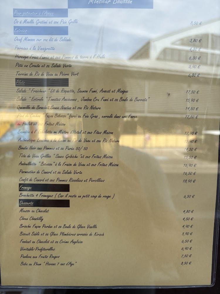 Monsieur Bouillon - Menu Image 1